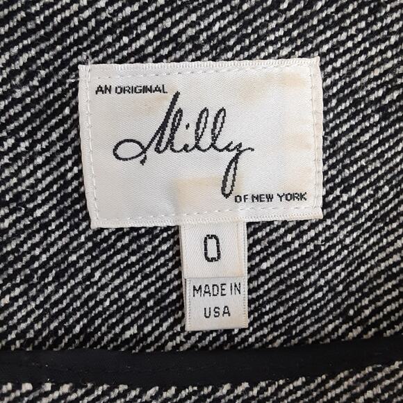 Vintage 60s Milly of New York Shift Dress Wool Silk Tweed Mini Sheath Belted - Picture 8 of 14